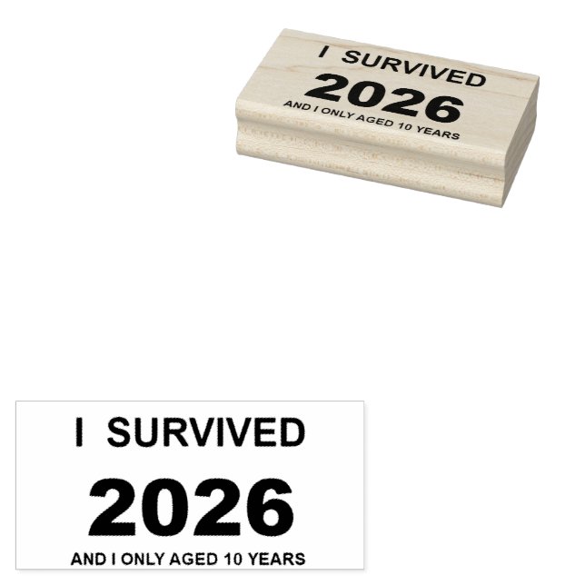 Sello De Caucho Sobreviví 2026 (Sellado)