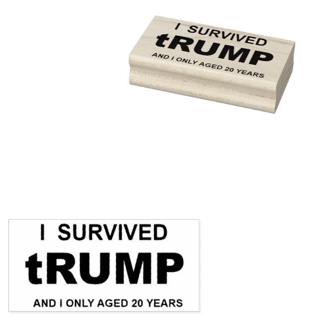 Sello De Caucho Sobreviví a tRUMP (Sellado)