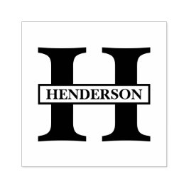 Sello De Caucho Sólo nombre de monograma