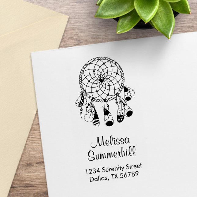 Sello De Caucho Soñador Tribal Boho Dirección (Subido por el creador)