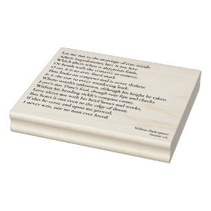 Sello De Caucho Sonnet 116Permítanme no casarme con las mentes ver