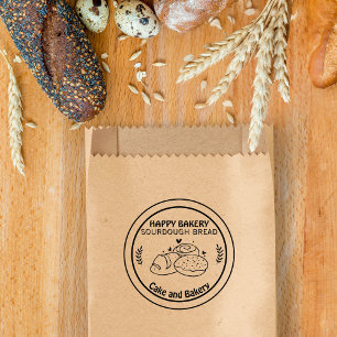 Sello De Caucho Sourdough Bread Bakery Business Promotion Moderno
