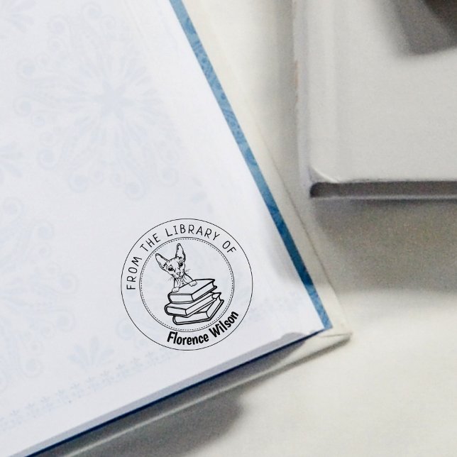 Sello De Caucho Sphinx Cat, libro de la biblioteca de (Subido por el creador)