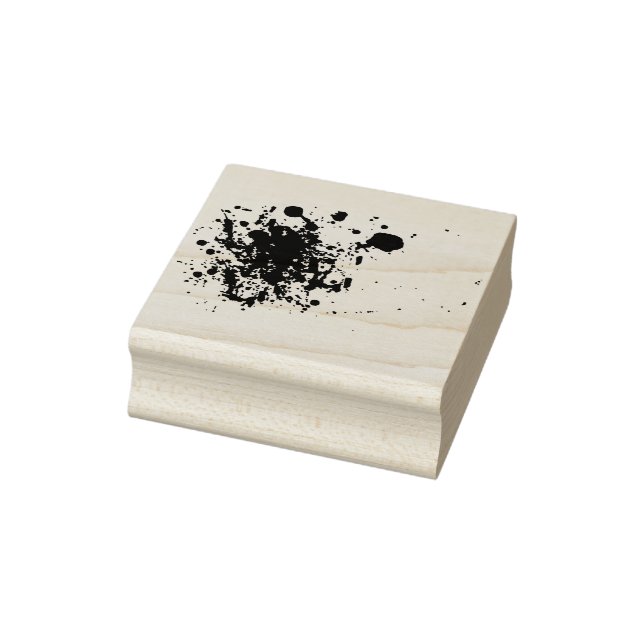 Sello De Caucho Splatter Halloween Horror Tinta Roja (Sello)