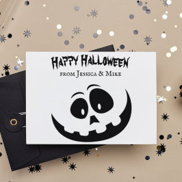 Sello De Caucho Spooky Jack O´ Lantern Feliz Halloween desde más n