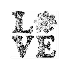 Sello De Caucho St Patrick's Day LOVE Shamrock Irish