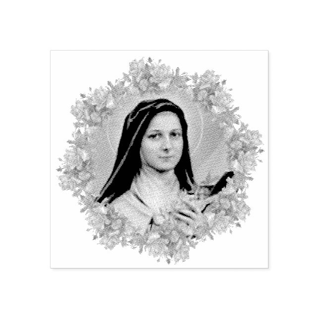 Sello De Caucho St. Therese la flor pequeña (Impresión)