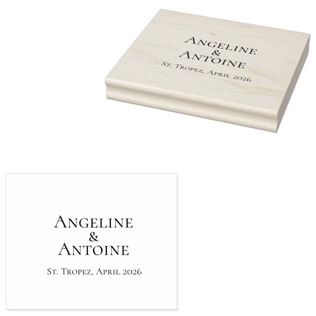 Sello De Caucho St. Tropez Destination Wedding  (Sellado)