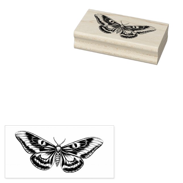 Sello De Caucho Storybook Moth Gummistempel (Sellado)