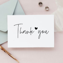 Sello De Caucho Stylish Thank You Modern Heart