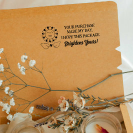 Sello De Caucho Su compra me hizo el día, empaquetado