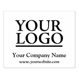 Sello De Caucho Su logotipo, nombre comercial, sitio web