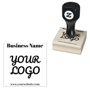 Sello De Caucho Su logotipo retro-moderno