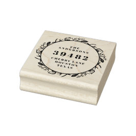 Sello De Caucho Su nombre de familia Devolver la dirección