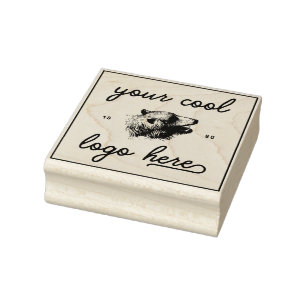 Sello De Caucho Su nombre de Logo Here Design Your Own Custom