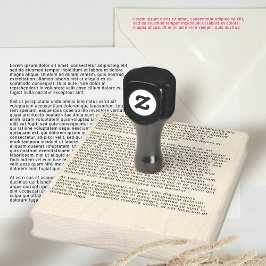 Sello De Caucho Su Personalizado de texto Giant Rubber Stamp Moder