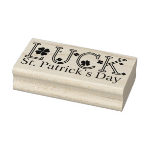 Sello De Caucho Suerte del Día de San Patricio
