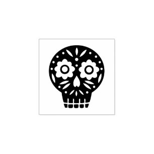 Sello De Caucho Sugar Skull