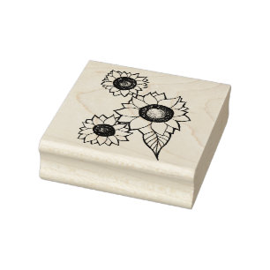 Sello De Caucho Sunflower