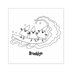 Sello De Caucho Surfista de maíz de nachos