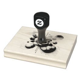 Sello De Caucho Susurro de un Rosa - Elegancia acuática de ensueño