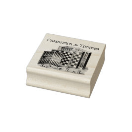 Sello De Caucho Tableros y juegos antiguos dibujo