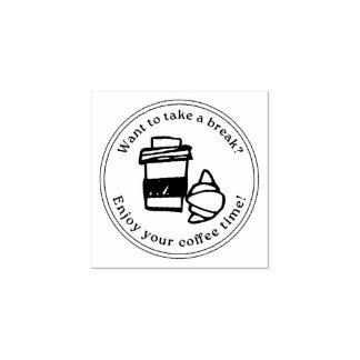 Sello De Caucho Take a Break Stamp – Coffee Gift