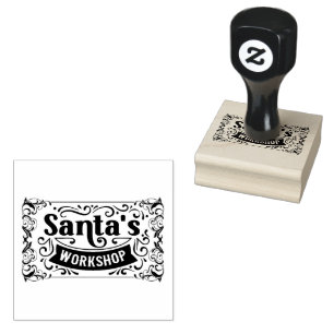 Sello De Caucho Taller de Santa Claus en el Polo Norte
