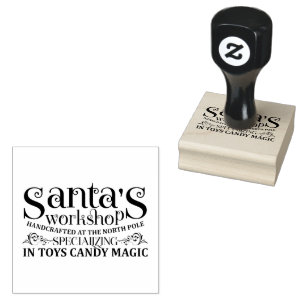 Sello De Caucho Taller de Santa Claus Polo Norte