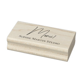 Sello De Caucho Tampon de remerciement du studio d'artiste