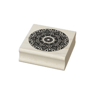 Sello De Caucho Tampon encreur en bois