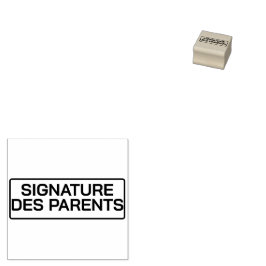 Sello De Caucho Tampon pour enseignant Signature des Parents