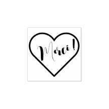 Tampons Encreurs Merci, Forme Coeur