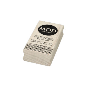 Sello De Caucho tarjeta comercial de la empresa MOD