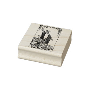 Sello De Caucho Tarjeta Tarot: El mago: Texto personalizado