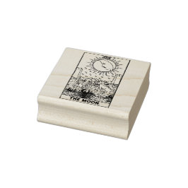 Sello De Caucho Tarjeta Tarot: La Luna: Texto Personalizado