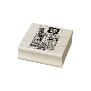 Sello De Caucho Tarjeta Tarot: muerte: texto personalizado
