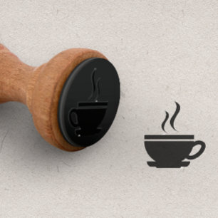 Sello De Caucho Taza de café para tarjeta de fidelidad de Tarjetas