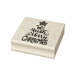 Sello De Caucho Te deseamos una feliz Navidad