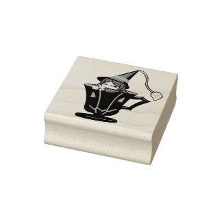 Sello De Caucho Teacup Witch