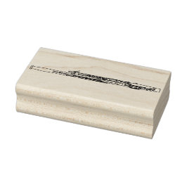 Sello De Caucho Teatro de música de Bassoon Woodwind