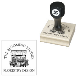 Sello De Caucho Tema de Florist Storefront