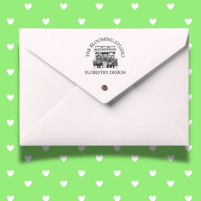 Sello De Caucho Tema de Fresh Flowers Storefront (Brighten your crafts with the Fresh Flowers Storefront theme rubber stamp. )