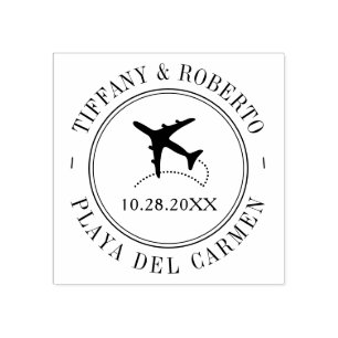 Sello De Caucho Tema de viaje de estilo de pasaporte de evento de 
