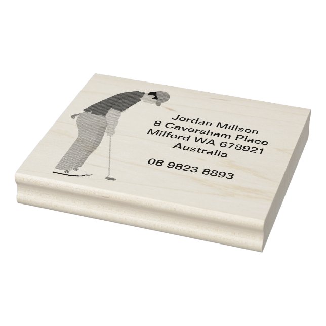 Sello De Caucho Tema del golf (Sello)