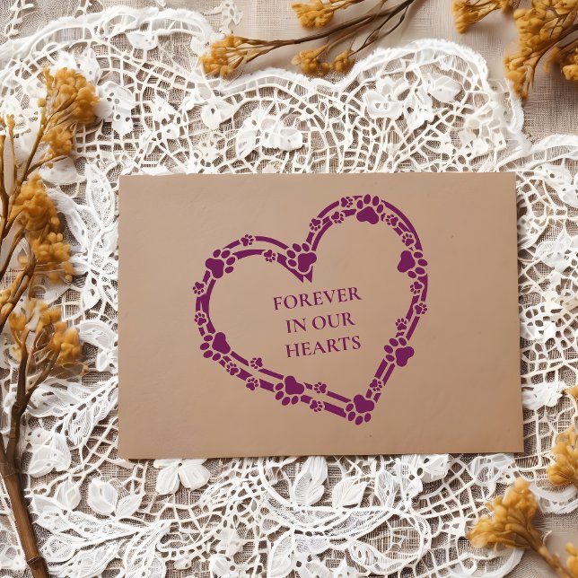Sello De Caucho Tender Loving Memorial Heart Pet Paws Print  (Pet Paws Print
Tender Loving Memorial Heart Pet Paws Print Rubber Stamp.)