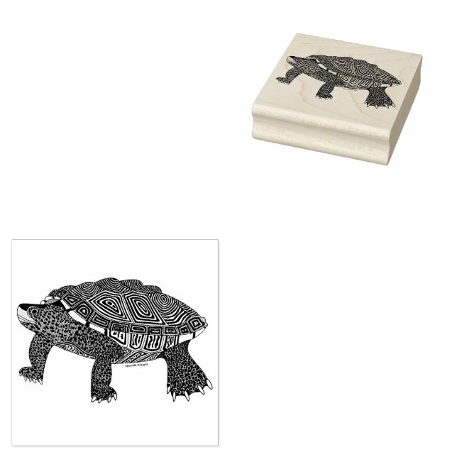 Sello De Caucho Terrapin - Stamp (Sellado)