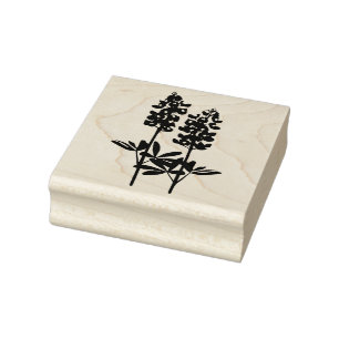 Sello De Caucho Texas Hill Country Bluebonnets Rubart Stamp