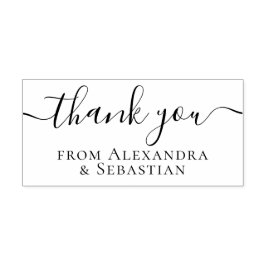 Sello De Caucho Texto de desplazamiento personalizado elegante