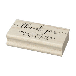 Sello De Caucho Texto de desplazamiento personalizado elegante